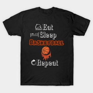 Eat Sleep Basketball Repeat T-Shirt